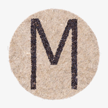 Designer Buchstaben aus Pflanzensamen Julian Hagen