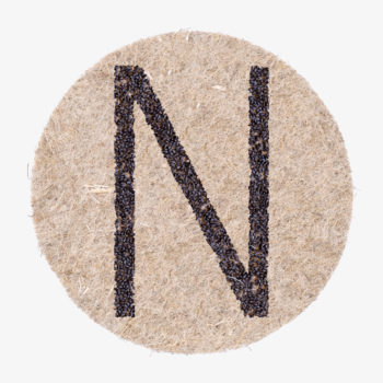 Designer Letters plant seeds designed by Julian hagen, award winning designer in Vienna